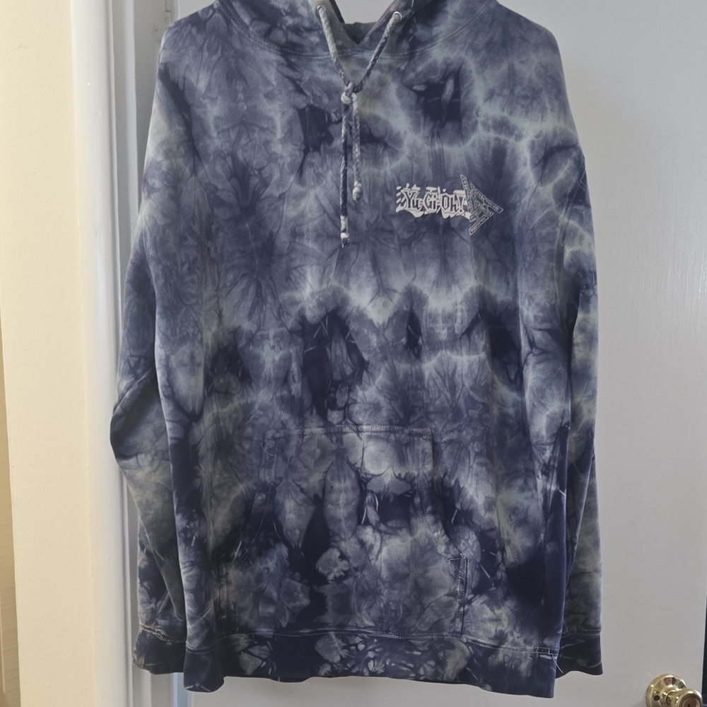 Men's Blue Tie-Dye Hoodie